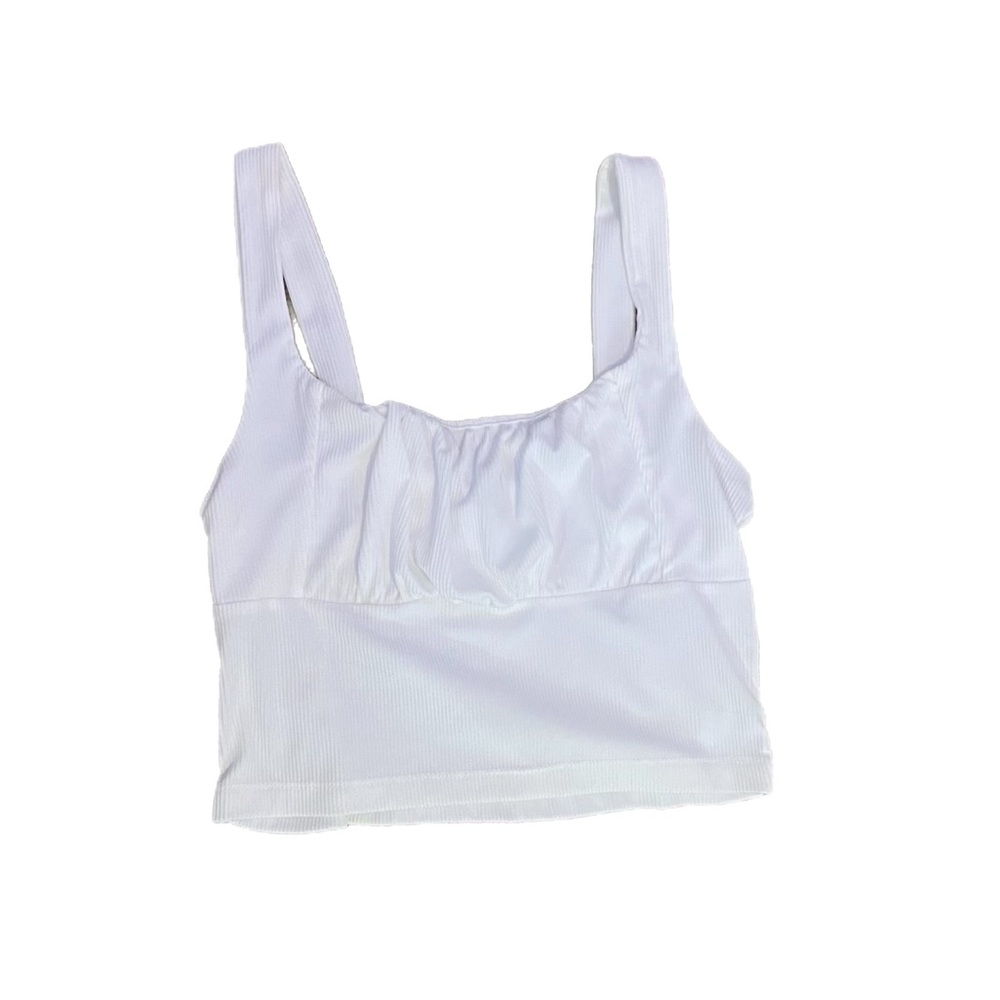 White Rue 21 Ribbed Tank Top